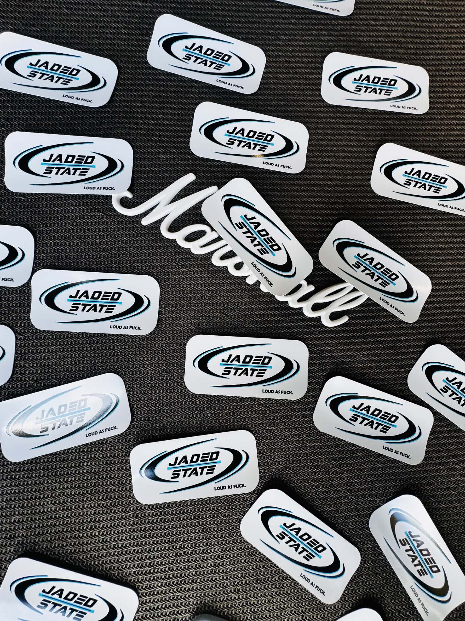 Jaded State 'Loud as Fuck' Stickers