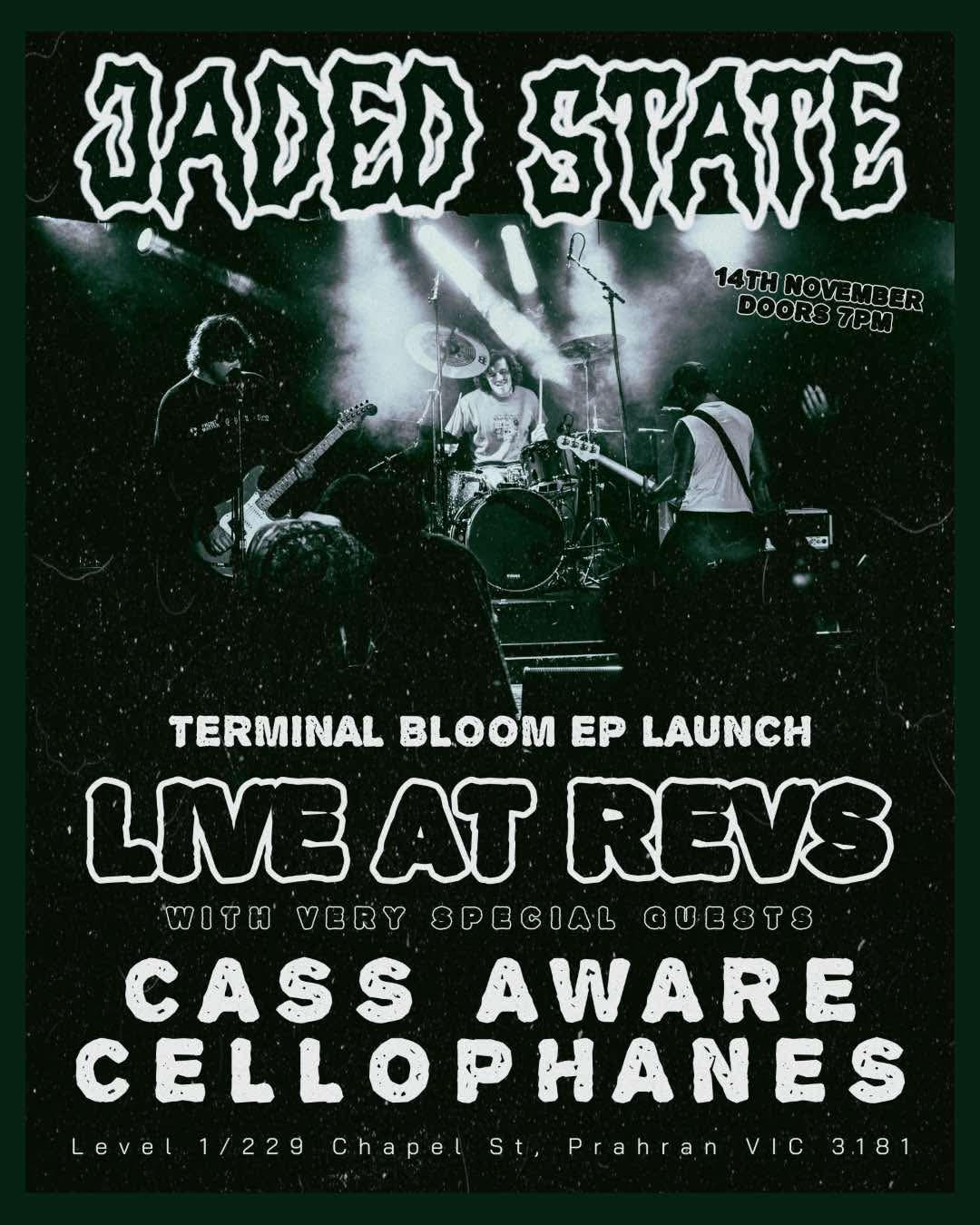 Jaded State Gig Poster - October 23rd at Retreat Hotel